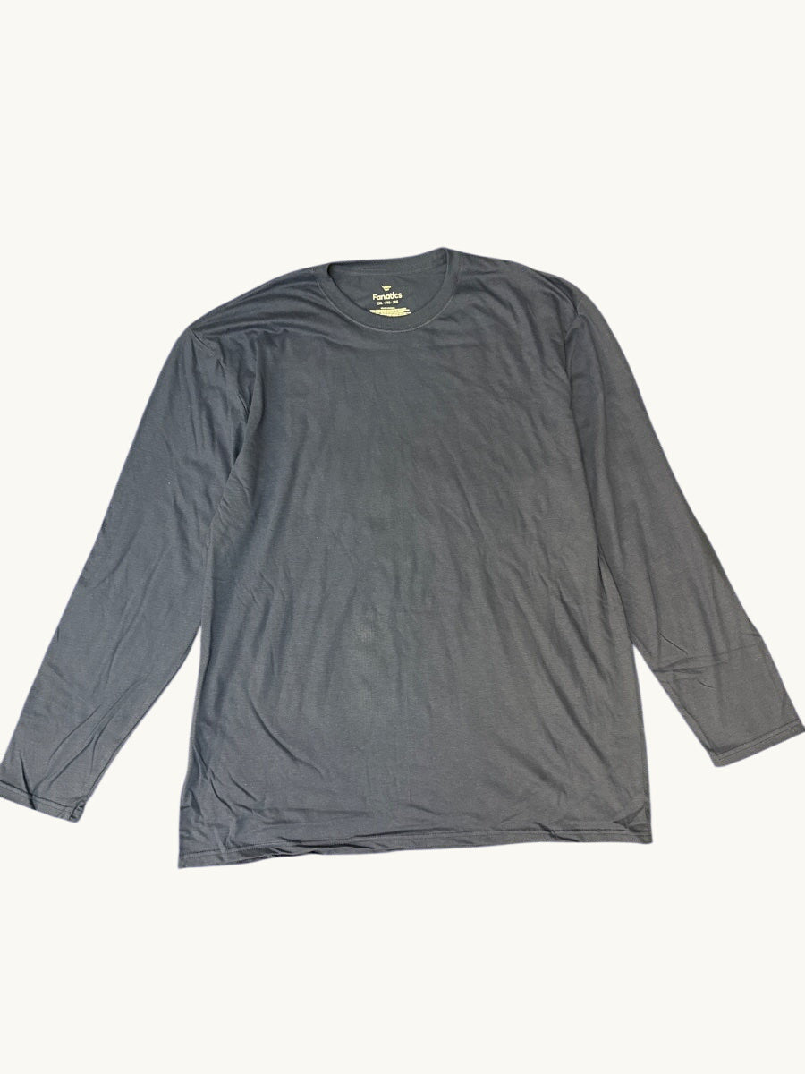 Camiseta de manga larga azul cobalto para adulto