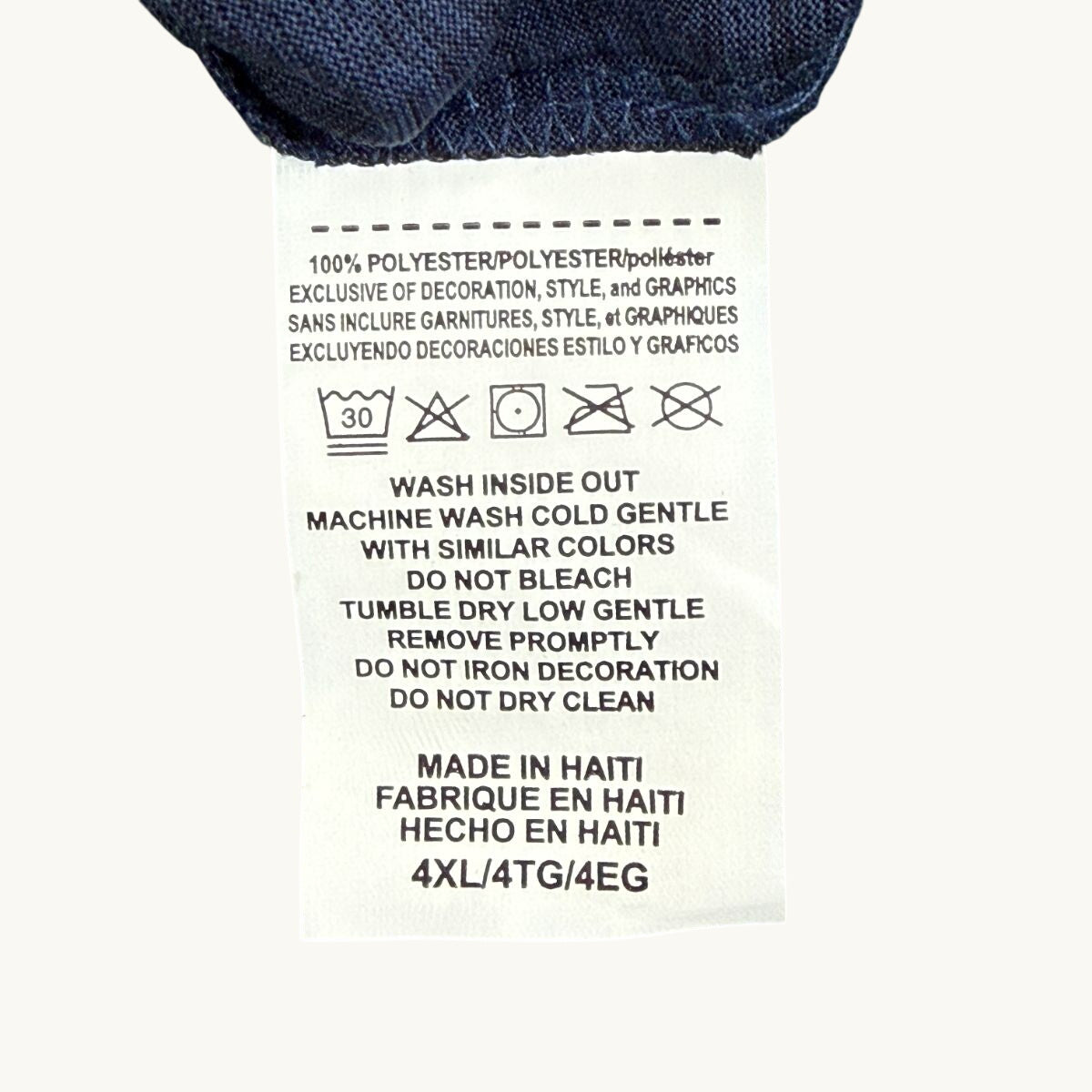 Sudadera raglán de cuello redondo con rayas en azul marino (Tallas grandes)