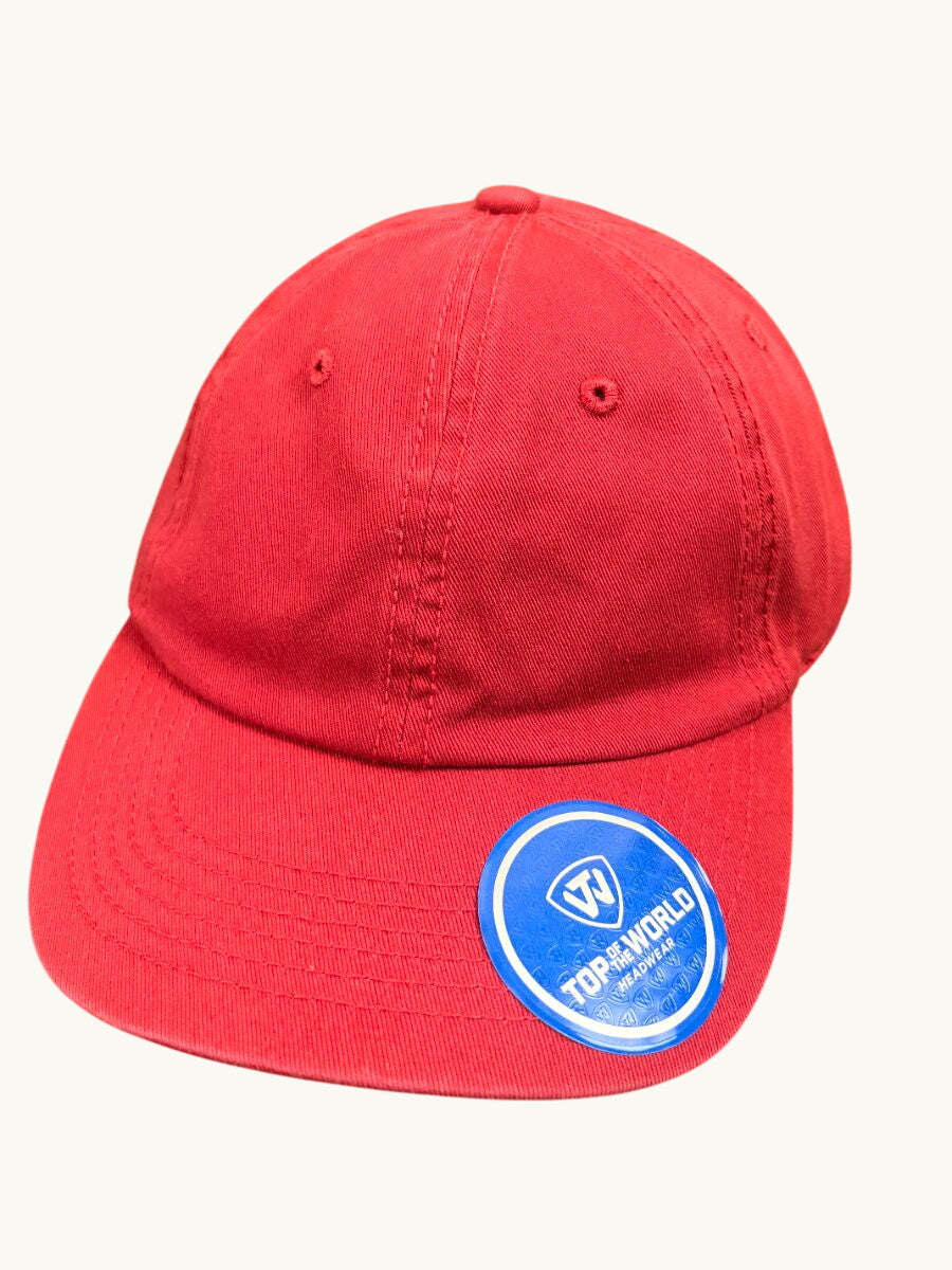 Undecorated Adjustable Curved Bill Cap