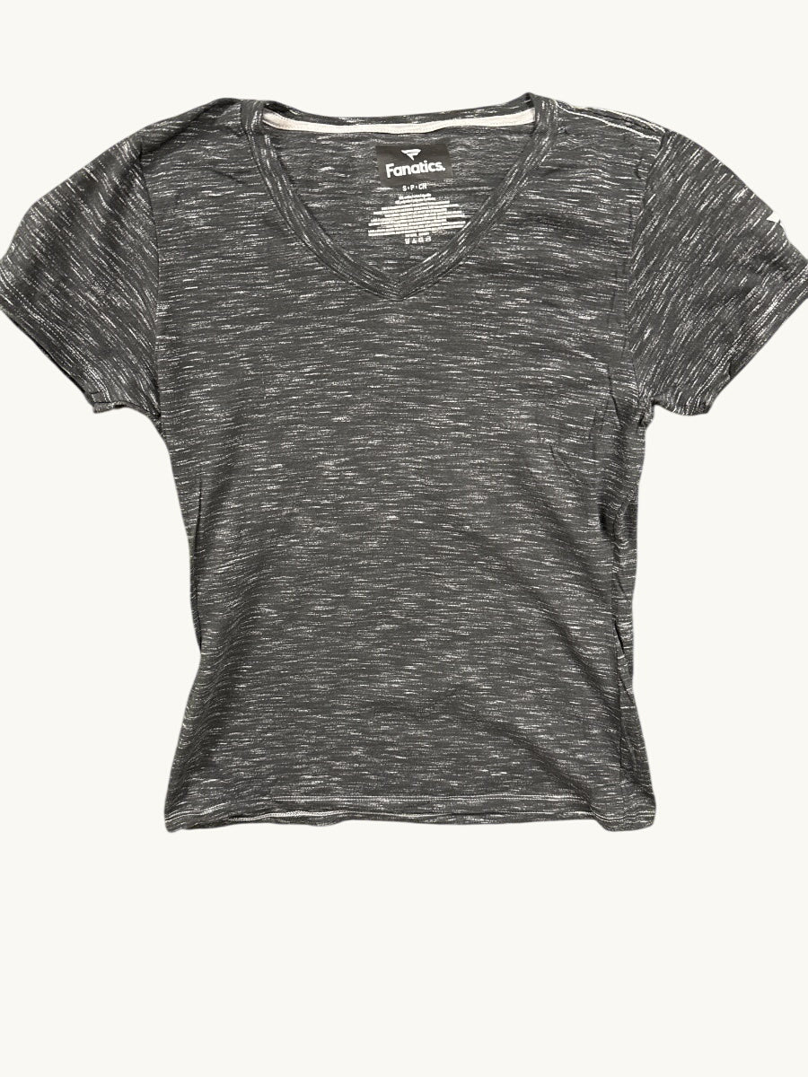 Camiseta de manga corta y cuello de pico para mujer