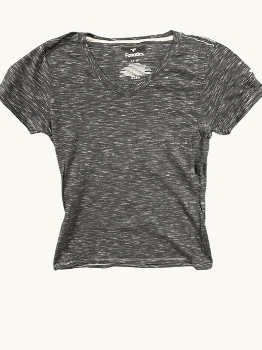 Camiseta de manga corta y cuello de pico para mujer