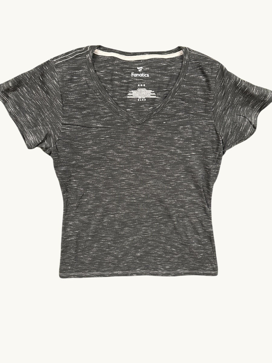 Camiseta con cuello de pico y manga corta Nebula gris oscuro