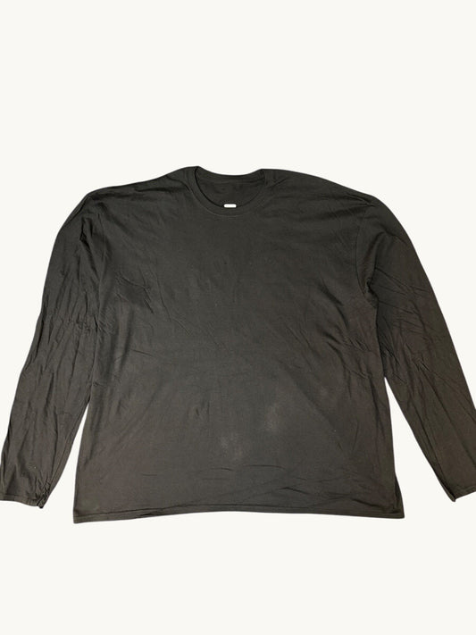 Camiseta de manga larga con cuello redondo (tallas grandes)