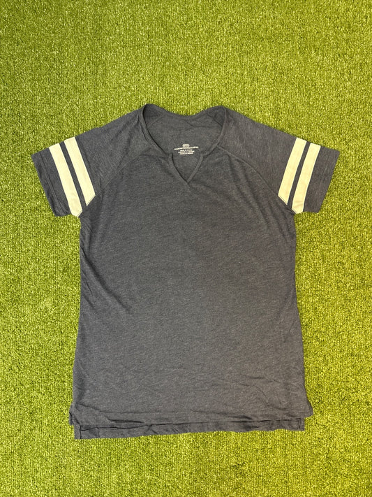 Undecorated Women's Short Sleeve Raglan Notch Neck Tee