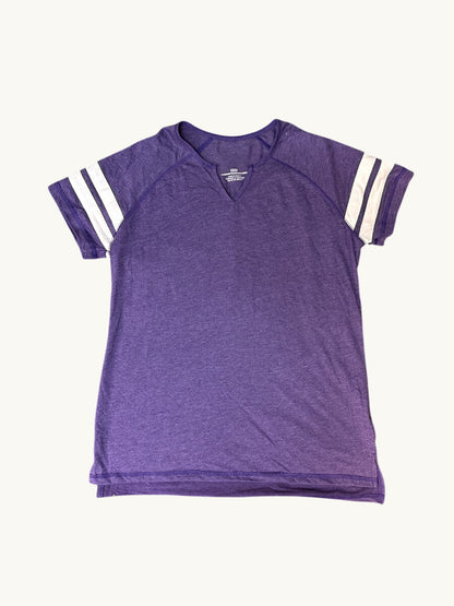 Camiseta Heather con Cuello Hendido Raglan