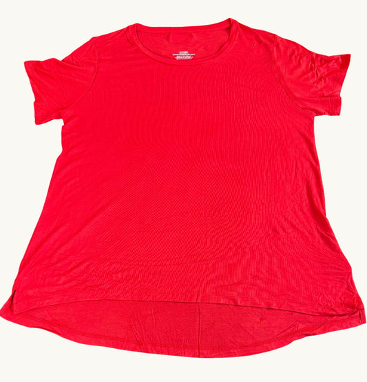 Top relajado de cuello abierto para mujer