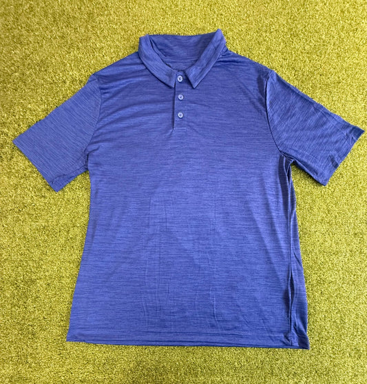 Deep Royal Striated Polo