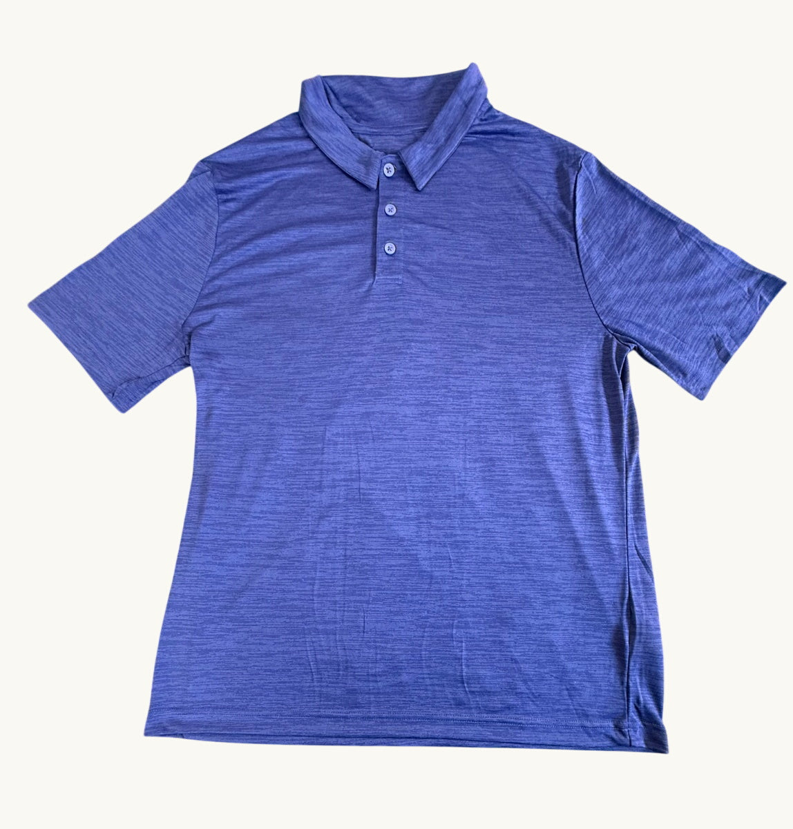 Polo acanalado azul rey profundo
