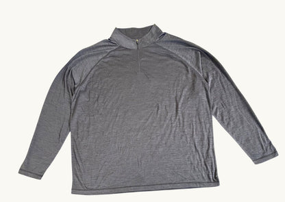 Jersey de cuello alto con cremallera y diseño estriado