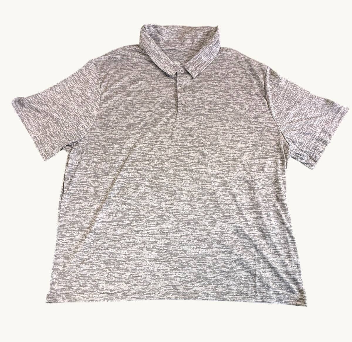 Polo estriado gris pizarra