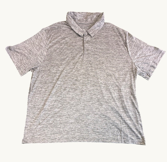 Polo estriado gris pizarra