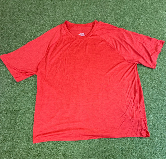 Striated Short Sleeve Crew Neck Raglan (2G08)