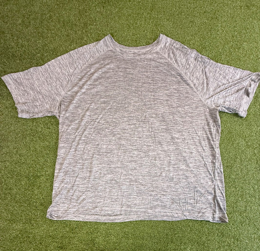 Slate Gray Short Sleeve Crew Neck Raglan (4XL–5XL)