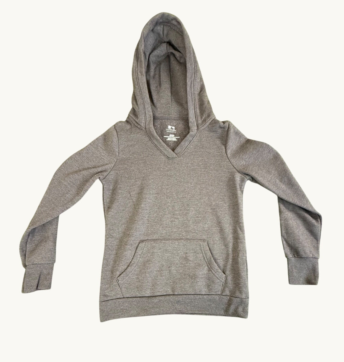 Top de manga larga con cuello cruzado para mujer