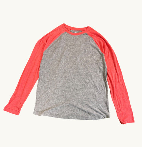 Heather Contrast Long Sleeve Raglan Tee