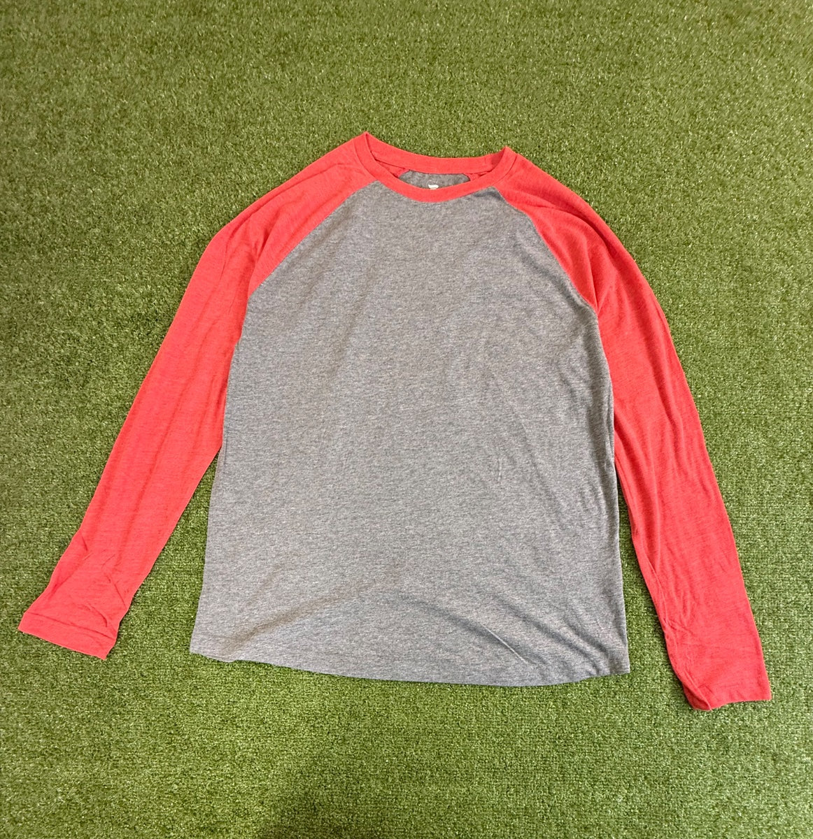 Undecorated Adult Long Sleeve Raglan Tee