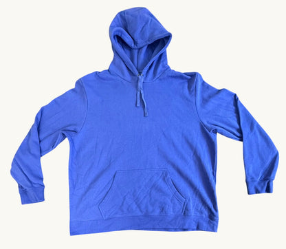 Sudadera con Capucha Profunda Azul Rey para Bebé