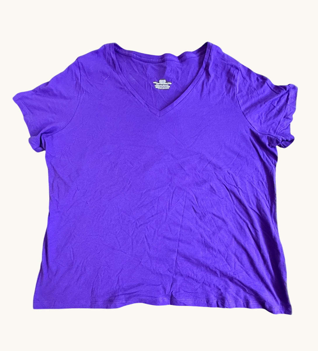 Camiseta con cuello de pico (tallas grandes)