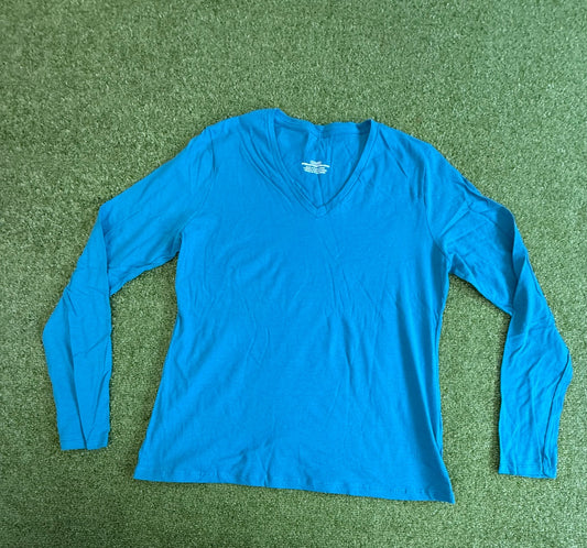 Undecorated Long Sleeve V-Neck Tee