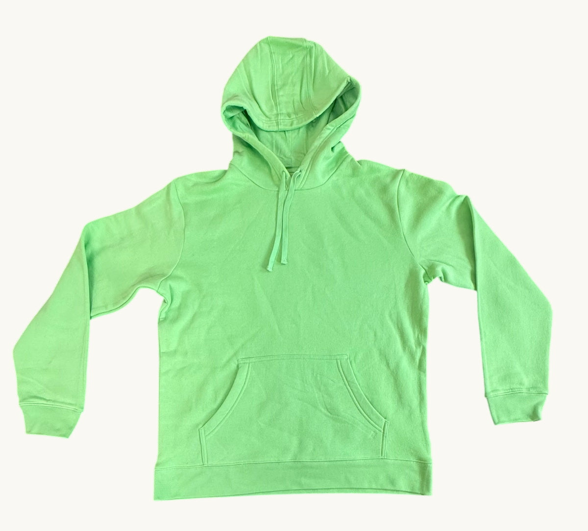 Forro polar tipo jersey de manga larga verde brillante