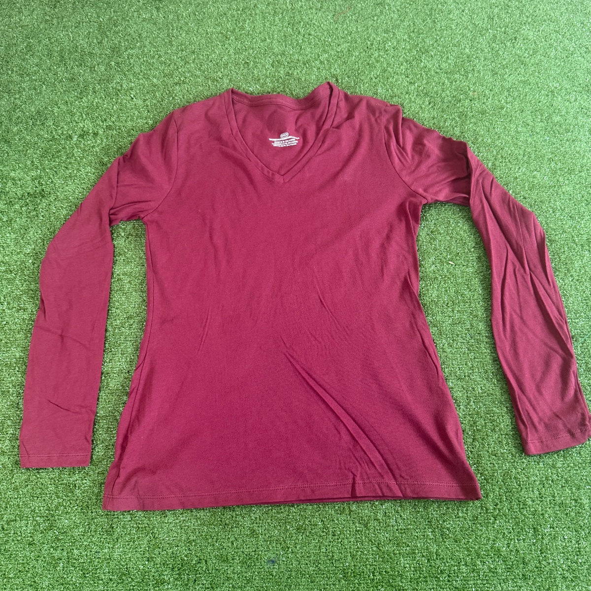 Undecorated Long Sleeve V-Neck Tee