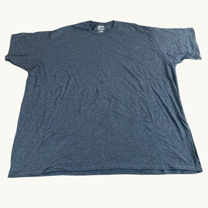Camiseta de manga corta gris jaspeado (tallas grandes)