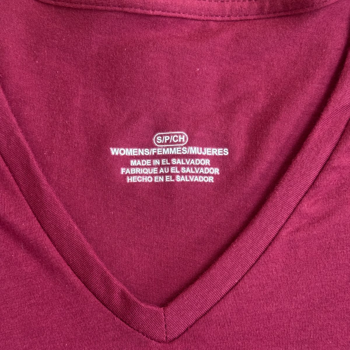 Undecorated Long Sleeve V-Neck Tee