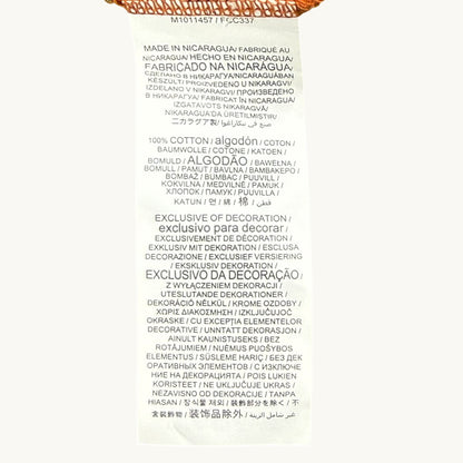 Camiseta naranja de cuello de pico de Texas (Tallas grandes)