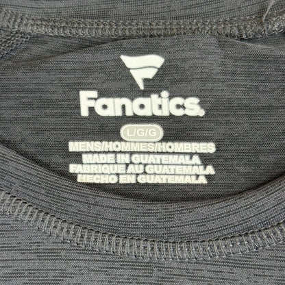 Sudadera de cuello redondo de manga corta negra estriada