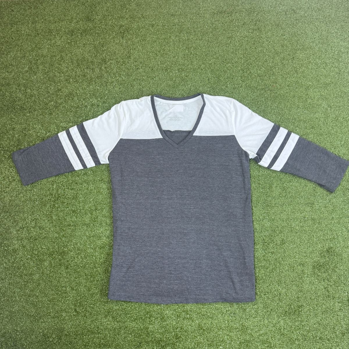 Three-Quarter Sleeve V-Neck Tee
