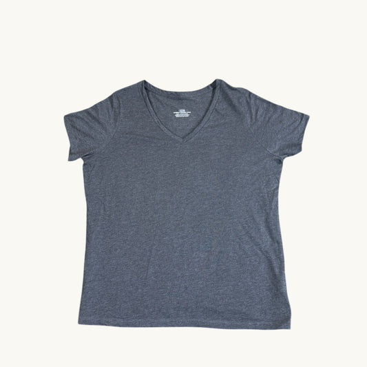 Undecorated Short Sleeve V-Neck Tee (Plus Sizes)