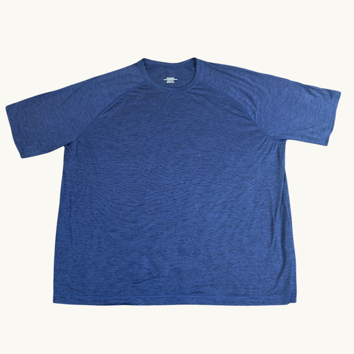 Camiseta raglán sin decorar de manga corta con cuello redondo para adulto