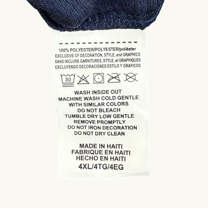 Sudadera raglán de cuello redondo con rayas en azul marino (Tallas grandes)