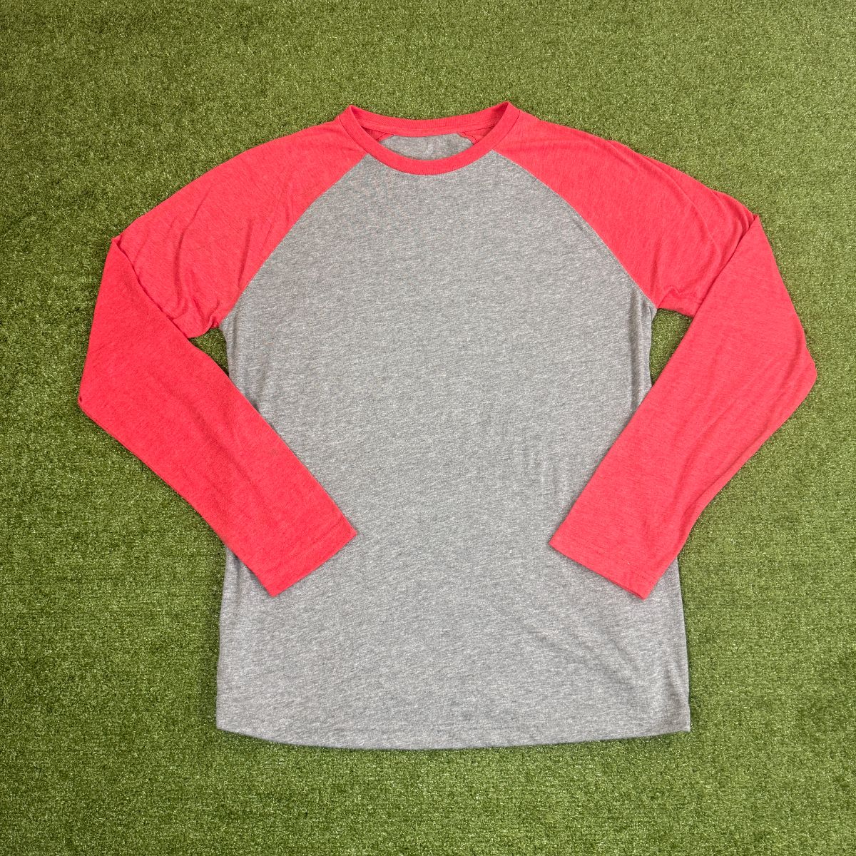 Undecorated Adult Long Sleeve Raglan Tee