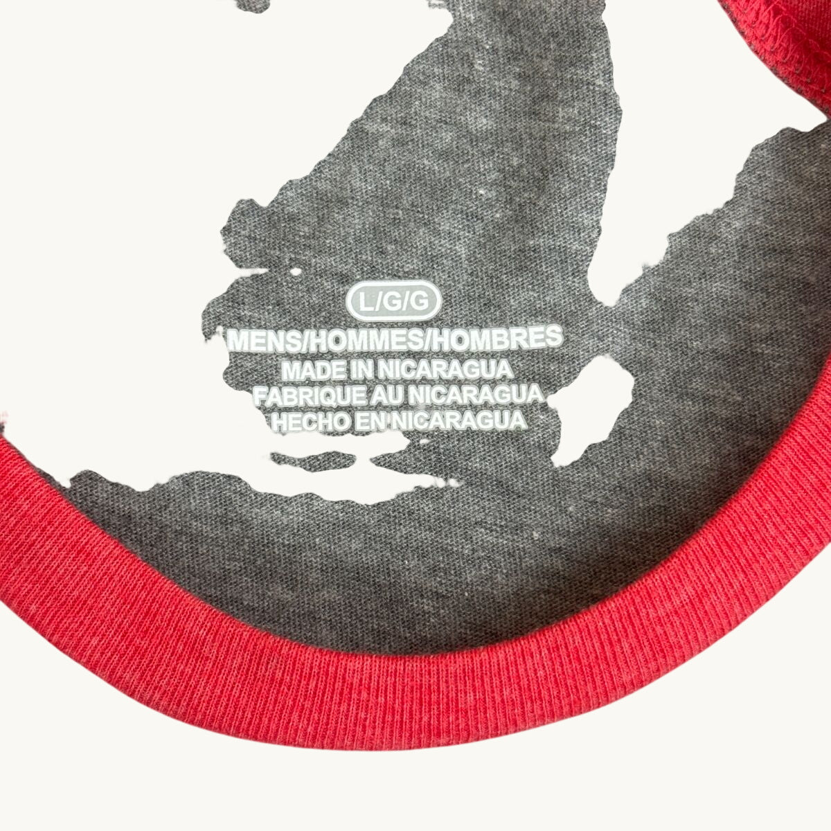 Camiseta Heather de Manga Larga Raglán en Contraste