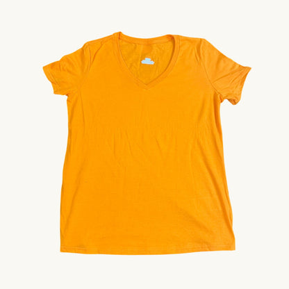 Camiseta de manga corta con cuello en V (Tallas grandes)