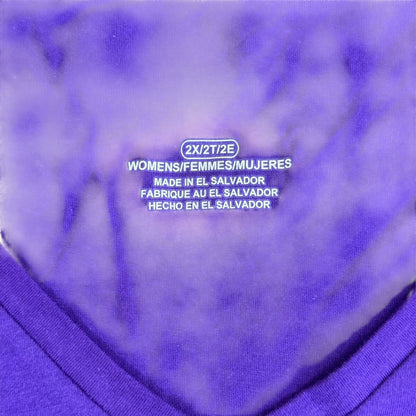 Camiseta de manga corta con cuello en V sin adornos (Tallas grandes)