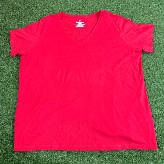 Short Sleeve V-Neck Tee (Plus Sizes)