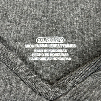 Camiseta Gildan 2810 de manga larga y cuello en V