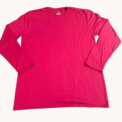 Camiseta de Manga Larga para Niños Pequeños, Color Cardenal Brillante
