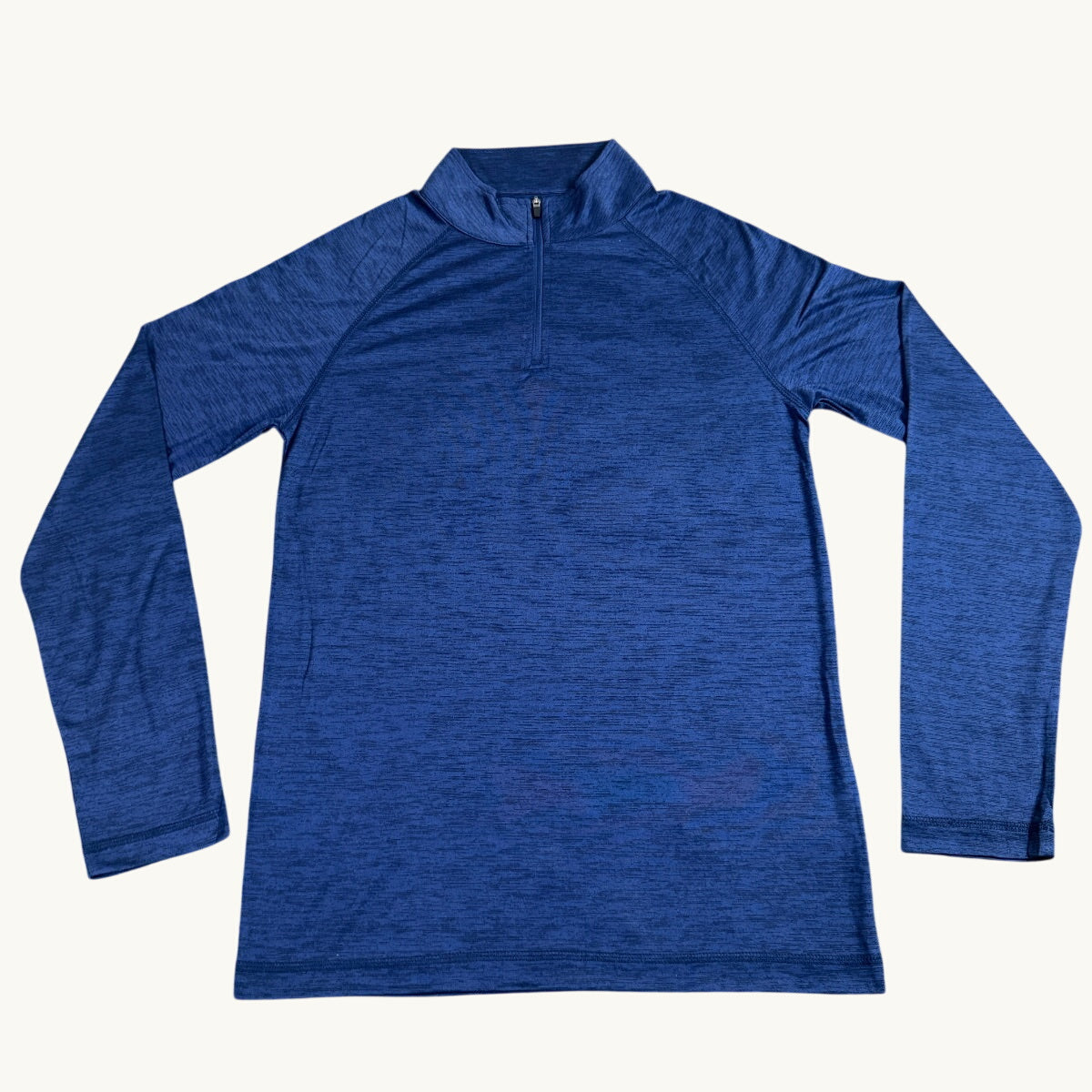 Athletic Long Sleeve 1/4 Zip Mock Neck Pullover