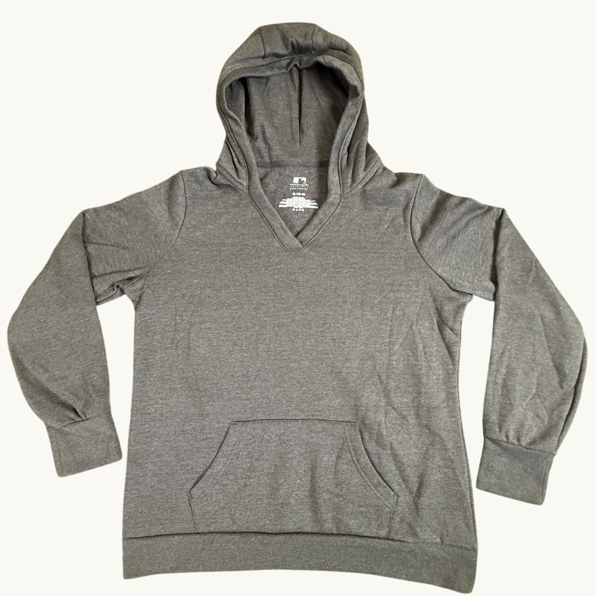 Top de manga larga con cuello cruzado para mujer