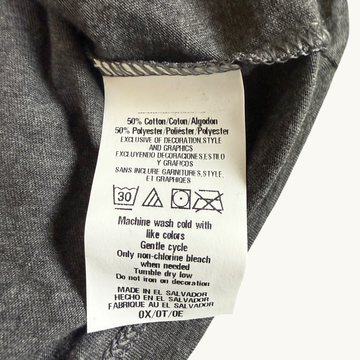 Camiseta de manga corta con cuello en V sin adornos (tallas grandes)