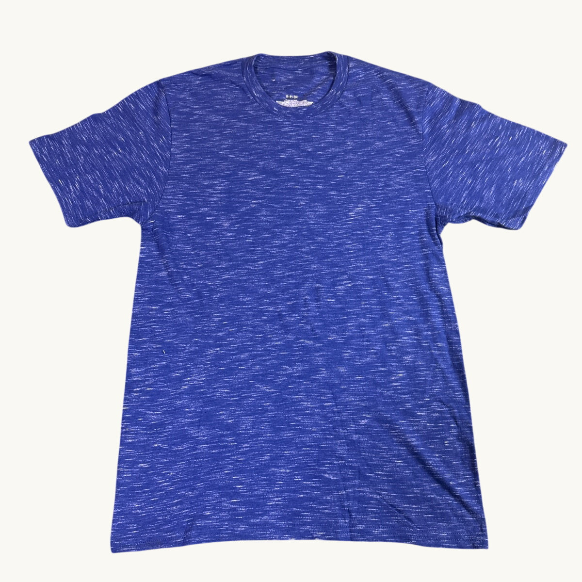 Camiseta de manga corta jaspeada