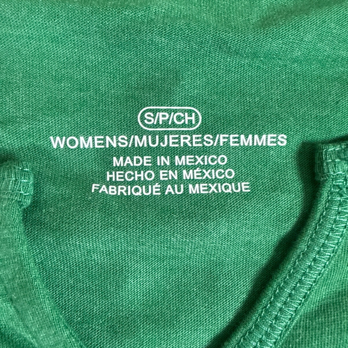 Camiseta de mujer de manga corta raglán con cuello en V sin adornos