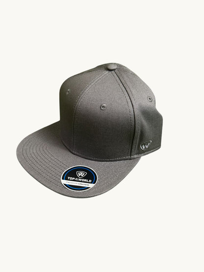 Undecorated Adjustable Flat Bill Cap