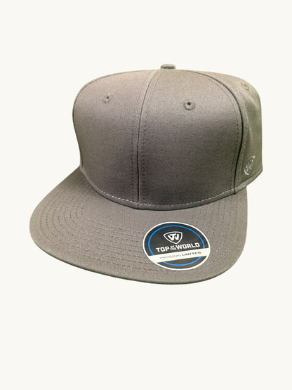 Adjustable Flat Bill Snapback Cap