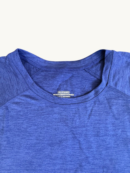 Raglan de cuello redondo y manga corta estriado (2G08-708M)