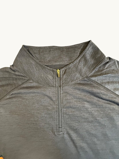 Athletic Long Sleeve 1/4 Zip Mock Neck Pullover