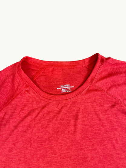 Camiseta raglán sin adornos de manga corta y cuello redondo para adulto
